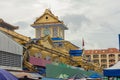 Building of Binh Tay Market in Cholon district of Saigon, Vietnam