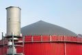 Building of a bio gas plant Royalty Free Stock Photo