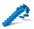 Building block stairs collapsing 3D