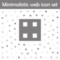 Building block toy icon. Web, minimalistic icons universal set for web and mobile Royalty Free Stock Photo