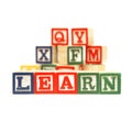 Learning the Alphabet Royalty Free Stock Photo