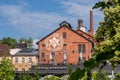 Building with brick masonry - Bayreuth Maisel & friends brewery Royalty Free Stock Photo