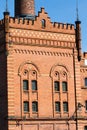 Building with brick masonry - historical brewery Royalty Free Stock Photo