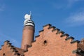 Building with brick masonry - historical brewery Royalty Free Stock Photo