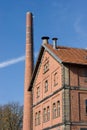 Building with brick masonry - historical brewery Royalty Free Stock Photo