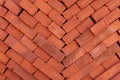 Building brick on a pallet, close-up, side view Royalty Free Stock Photo