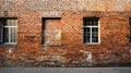 Building, brick wall, even row of bricks Royalty Free Stock Photo