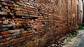 Building, brick wall, even row of bricks Royalty Free Stock Photo