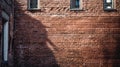 Building, brick wall, even row of bricks Royalty Free Stock Photo