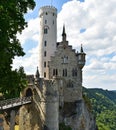 Building of the Burg Lichtenstein in Austria Royalty Free Stock Photo