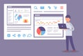 Building Business Website Developing Icon Vector Royalty Free Stock Photo
