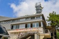 The building of the cable car during the ascent to Mount Tahtali. August 9, 2022 mountain near Kemer, Turkey