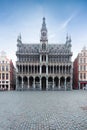 Building called the King House or the Maison du Roi or the Museum of the City of Brussels on the main square Grand Place Royalty Free Stock Photo
