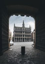 Building called the King House or the Maison du Roi or the Museum of the City of Brussels on the main square Grand Place Royalty Free Stock Photo