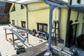 Building a canopies on a residential house