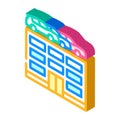building car parking isometric icon vector illustration Royalty Free Stock Photo