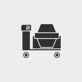 Building cement, cement mixer , icon, flat illustration isolated vector sign symbol - construction tools icon vector black - Royalty Free Stock Photo