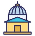 Building, chapel Isolated Vector Icon that can be easily modified or edited