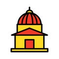 Building, chapel Isolated Vector Icon that can be easily modified or edited
