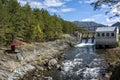 The building of the Chemal hydroelectric power station