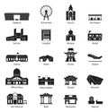 Building City Icon Set