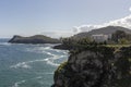 Cliffs of lekeitio a sunny day with the blue sea