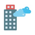 Building, cloud, home, weather fully editable vector icon