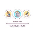 Building code concept icon