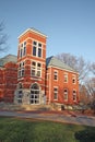 Building on a college campus in Indiana vertical Royalty Free Stock Photo