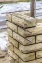 Building column from brick