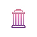 building with columns icon. Element of web icons for mobile concept and web apps. Nolan style building with columns icon can be us Royalty Free Stock Photo