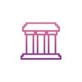 building with columns icon. Element of web icons for mobile concept and web apps. Nolan style building with columns icon can be us Royalty Free Stock Photo