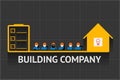 Building company emblem