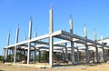 Building construct site and blue sky Royalty Free Stock Photo