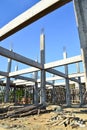 Building construct site and blue sky Royalty Free Stock Photo