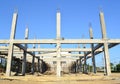 Building construct site and blue sky Royalty Free Stock Photo