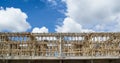 Building construct site and nice sky Royalty Free Stock Photo