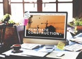 Building Construction Engineering Renovate Site Concept Royalty Free Stock Photo