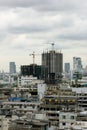 Building construction in a heavily congested urban area