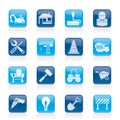 Building and construction icons Royalty Free Stock Photo