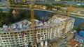 Building Construction River Motlawa Gdansk Budowa Aerial View Poland