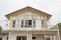 Building and Construction site of new home Royalty Free Stock Photo