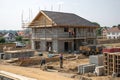 Building & Construction Site of new house Royalty Free Stock Photo