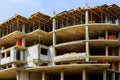 Building Construction Site progress to new house Royalty Free Stock Photo