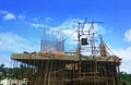 building construction site work in progress Royalty Free Stock Photo