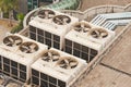 Building cooling assembly Royalty Free Stock Photo