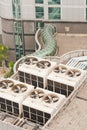 Building cooling assembly Royalty Free Stock Photo