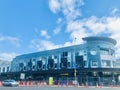 The building at the corner of Karangahape Road is under construction.