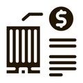 building cost icon Vector Glyph Illustration