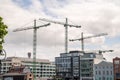 Building Cranes over Dublin Docklands